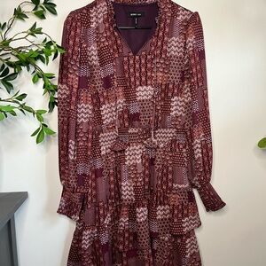 BCBG Paris Size Medium Chic Patchwork Dress